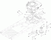 Toro 74360 (Z4200) - TimeCutter Z4200 Riding Mower, 2007 (270000001-270999999) Ersatzteile ENGINE AND CLUTCH ASSEMBLY