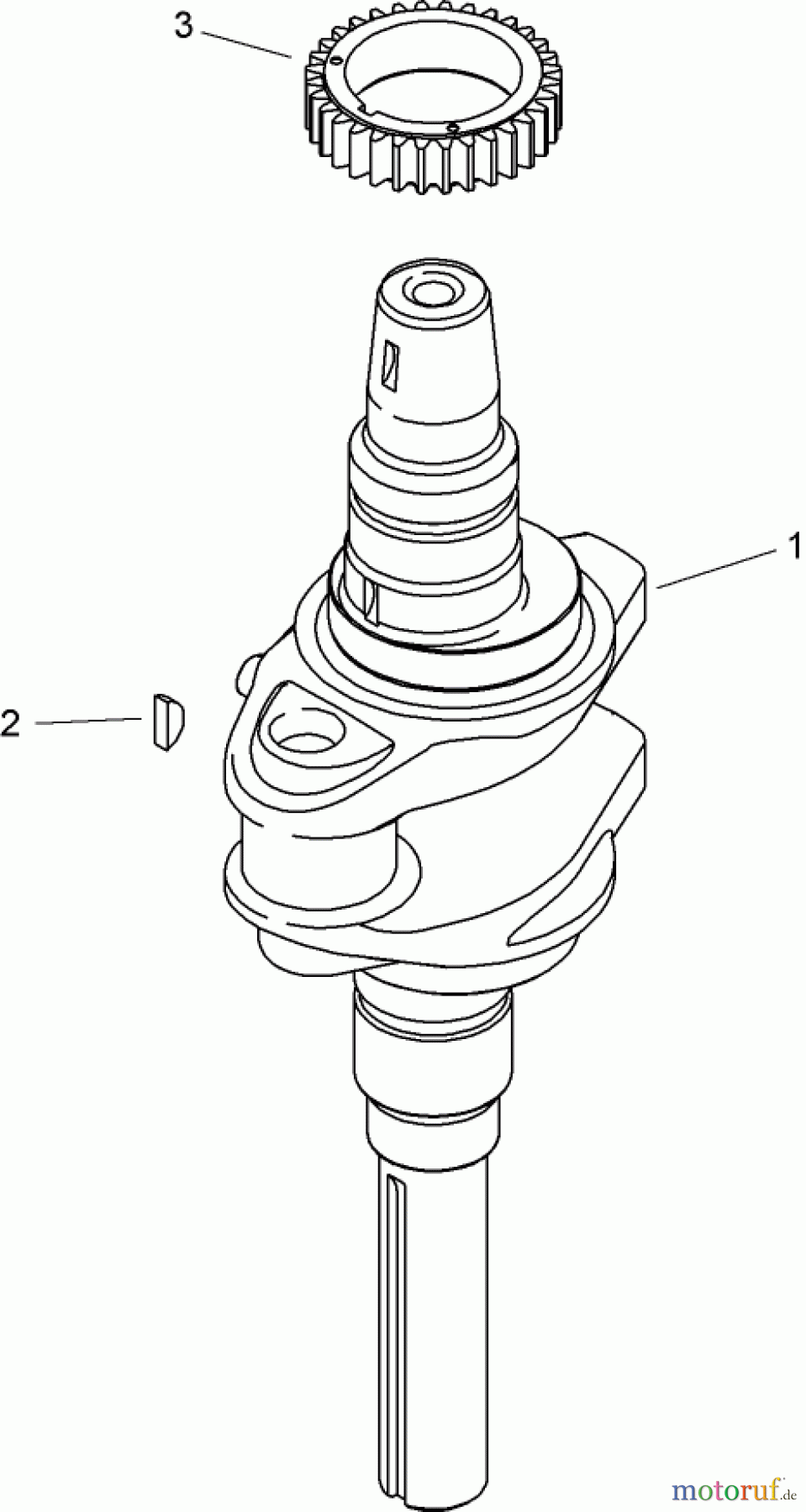 Toro Neu Mowers, Zero-Turn 74360 (Z4200) - Toro TimeCutter Z4200 Riding Mower, 2008 (280000001-280999999) CRANKSHAFT ASSEMBLY KOHLER SV590-0019