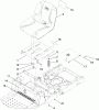 Toro 74360 (Z4200) - TimeCutter Z4200 Riding Mower, 2009 (290000001-290001198) Ersatzteile SEAT ASSEMBLY
