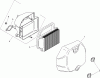 Toro 74363 (Z4200) - TimeCutter Z4220 Riding Mower, 2008 (280000001-280999999) Ersatzteile AIR INTAKE AND FILTRATION ASSEMBLY KOHLER SV610-0020