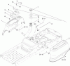 Toro 74366 (Z4235) - TimeCutter Z4235 Riding Mower, 2010 (310000001-310999999) Ersatzteile FUEL DELIVERY AND BODY STYLING ASSEMBLY
