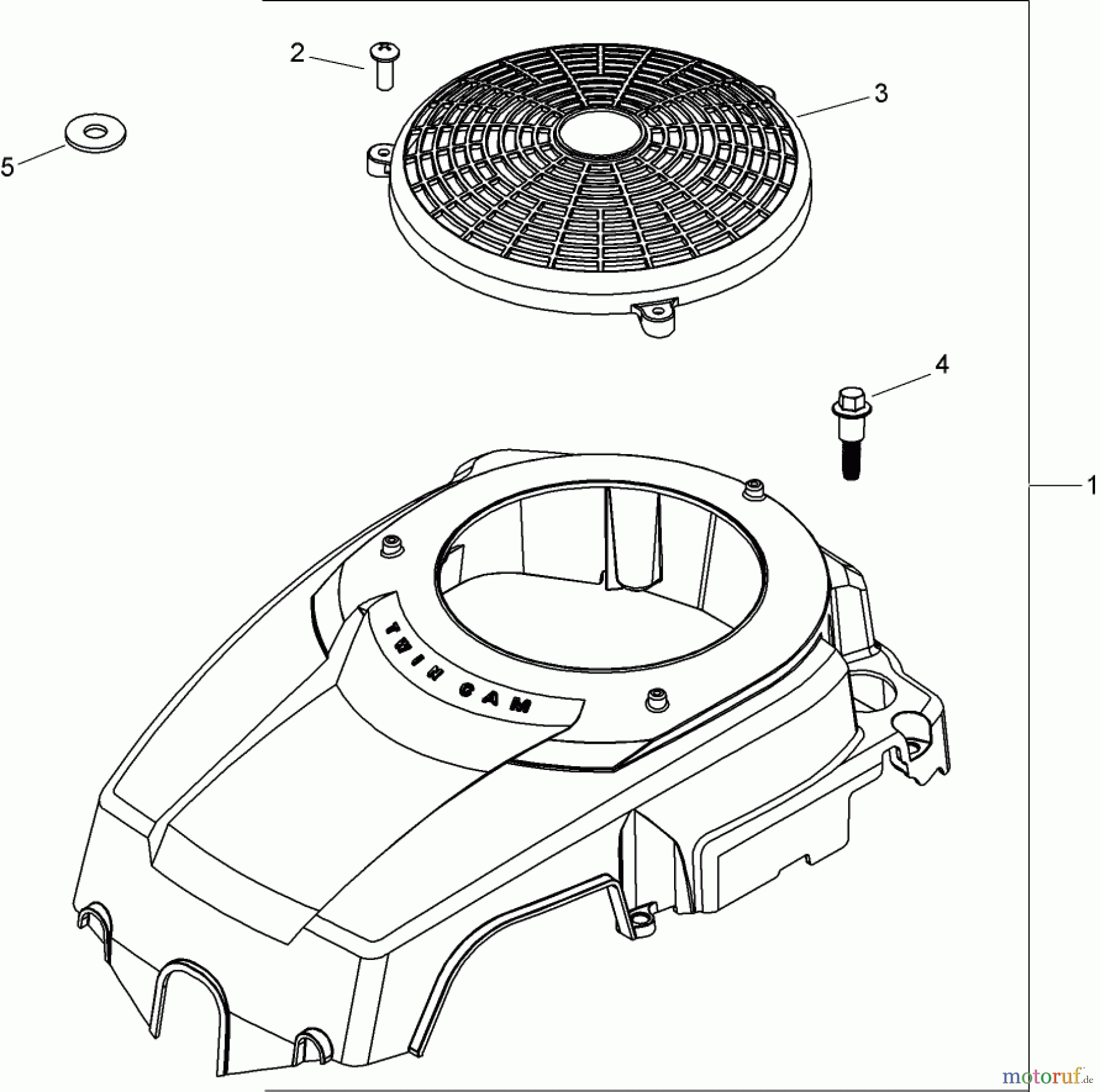 Toro Neu Mowers, Zero-Turn 74370 (Z5000) - Toro TimeCutter Z5000 Riding Mower, 2007 (270000001-270999999) BLOWER HOUSING ASSEMBLY KOHLER SV610-0020