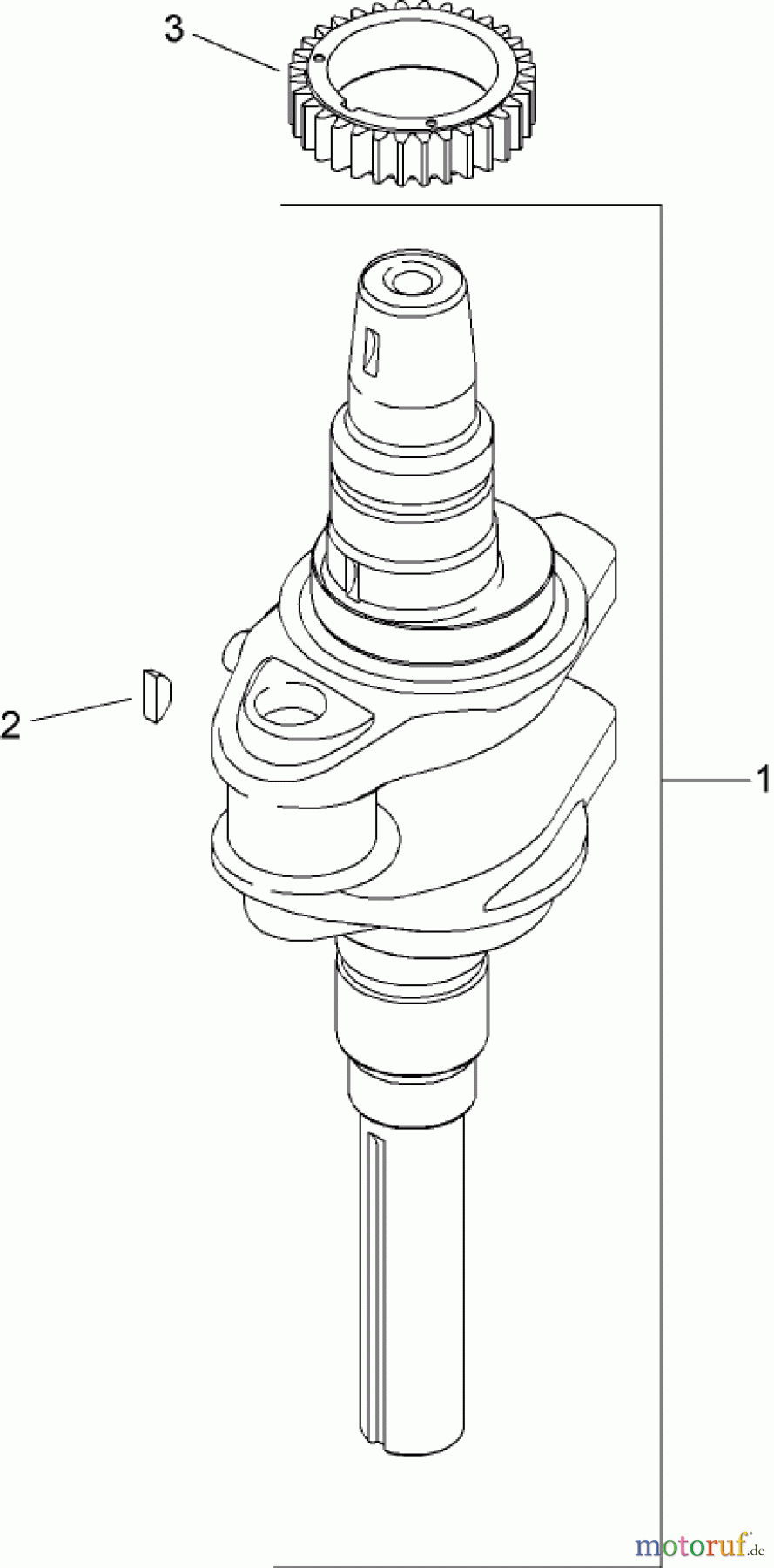 Toro Neu Mowers, Zero-Turn 74370 (Z5000) - Toro TimeCutter Z5000 Riding Mower, 2009 (290000001-290999999) CRANKSHAFT ASSEMBLY KOHLER SV610-0020