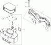 Toro 74372 (Z5020) - TimeCutter Z5020 Riding Mower, 2007 (270000001-270999999) Ersatzteile AIR INTAKE AND FILTRATION ASSEMBLY KOHLER SV720-0029