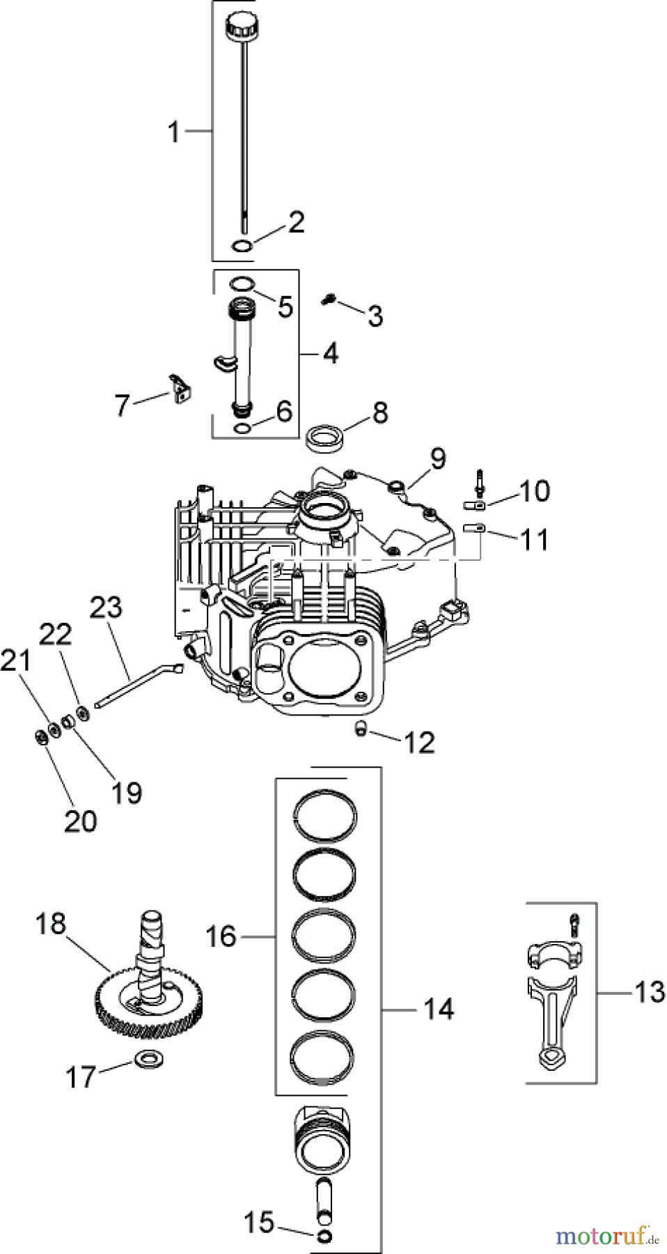 Toro Neu Mowers, Zero-Turn 74372 (Z5020) - Toro TimeCutter Z5020 Riding Mower, 2007 (270000001-270999999) CRANKCASE ASSEMBLY KOHLER SV720-0029