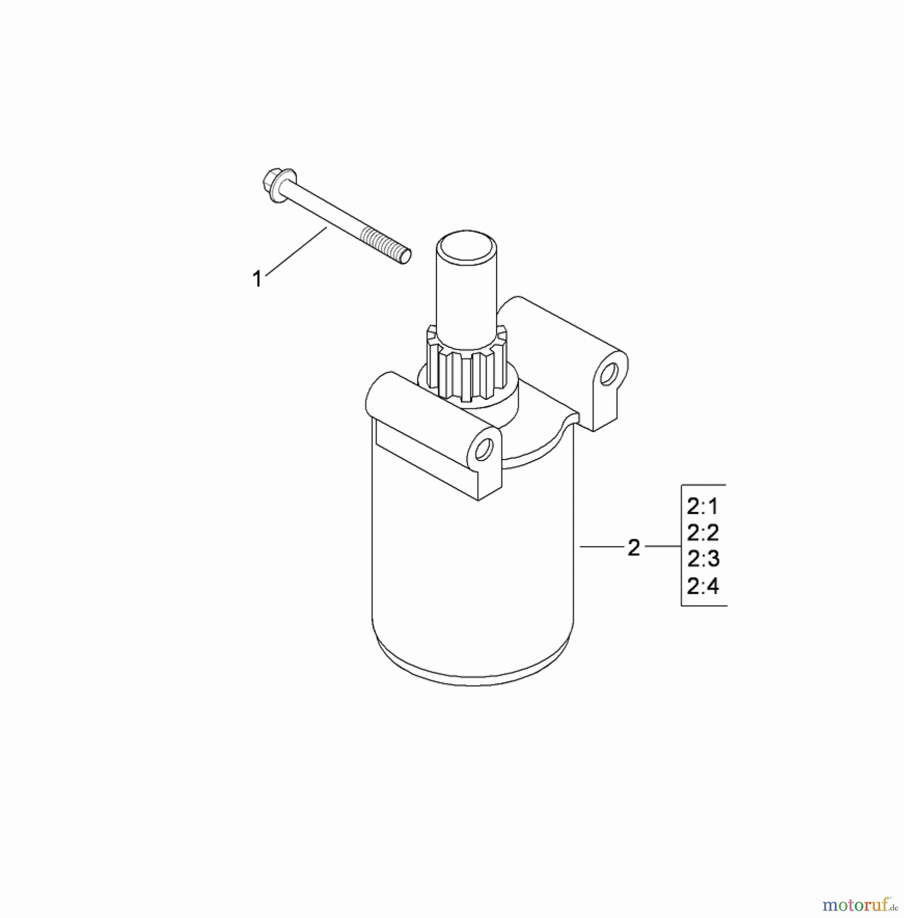 Toro Neu Mowers, Zero-Turn 74373 (Z5030) - Toro TimeCutter Z5030 Riding Mower, 2009 (290000001-290004012) STARTER ASSEMBLY KOHLER SV720-0039