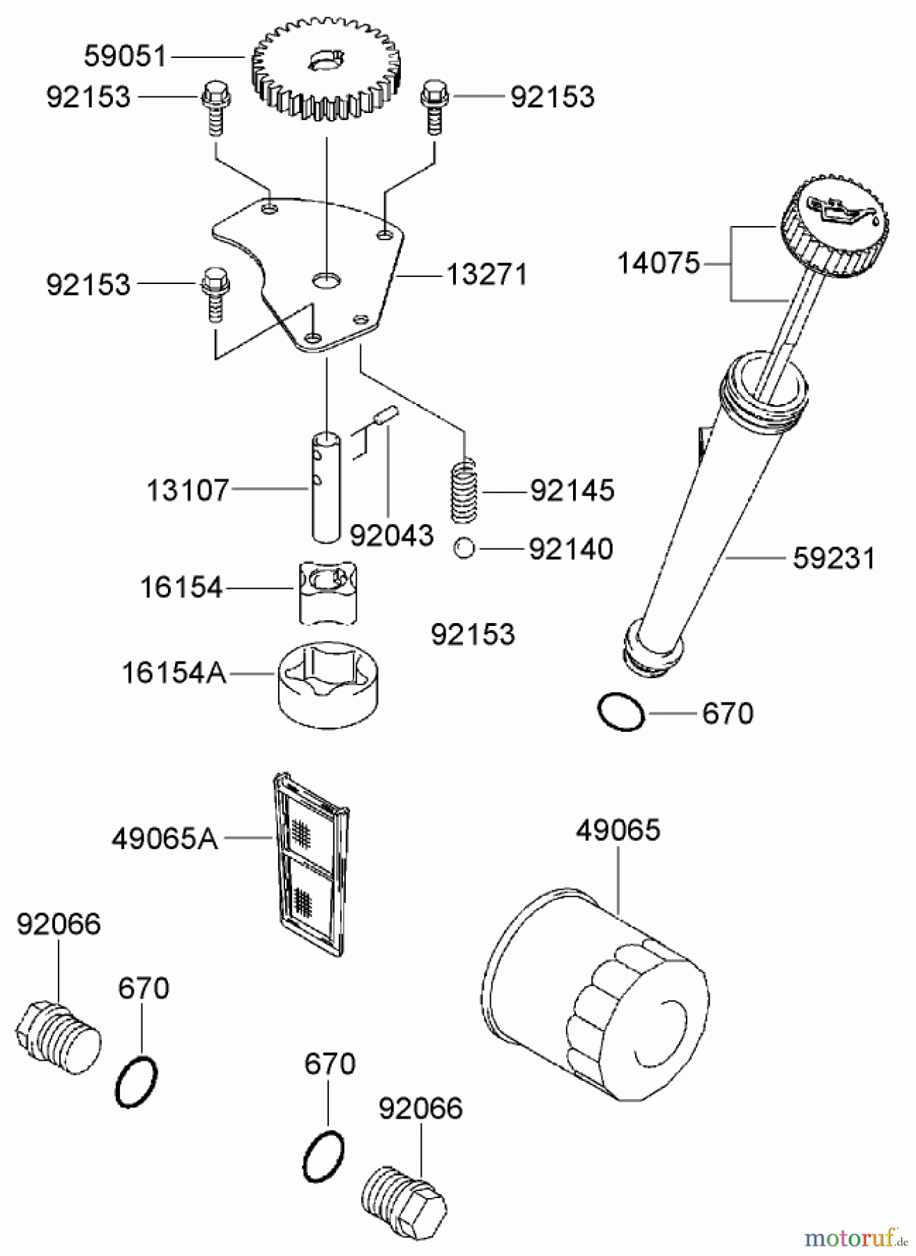  Toro Neu Mowers, Zero-Turn 74374 (Z5040) - Toro TimeCutter Z5040 Riding Mower, 2007 (270000001-270999999) LUBRICATION EQUIPMENT ASSEMBLY KAWASAKI FH641V-AS31