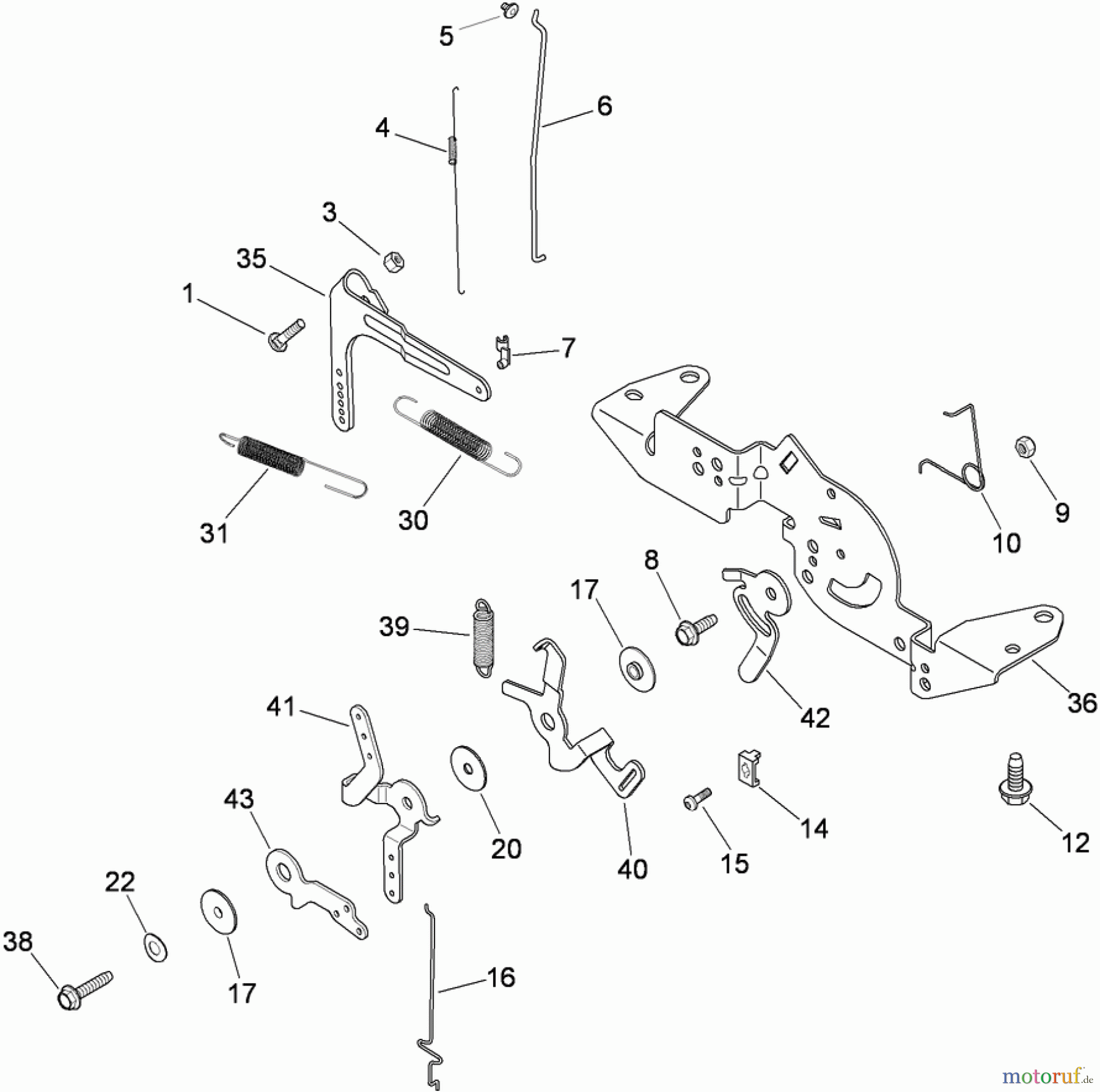 Toro Neu Mowers, Zero-Turn 74375 (Z5060) - Toro TimeCutter Z5060 Riding Mower, 2009 (290000001-290000199) ENGINE CONTROL ASSEMBLY KOHLER SV730-0029