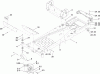 Toro 74375 (Z5060) - TimeCutter Z5060 Riding Mower, 2009 (290000001-290000199) Ersatzteile FRAME AND CASTOR WHEEL ASSEMBLY