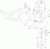 Toro 74376 (Z5035) - TimeCutter Z5035 Riding Mower, 2010 (310000001-310999999) Ersatzteile 50 INCH DECK SPINDLE AND BLADE ASSEMBLY