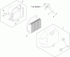 Toro 74380 (Z4200) - TimeCutter Z4200 Riding Mower, 2009 (290000001-290000325) Ersatzteile AIR INTAKE AND FILTRATION ASSEMBLY KOHLER SV590-0213
