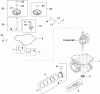Toro 74380 (Z4200) - TimeCutter Z4200 Riding Mower, 2009 (290000001-290000325) Ersatzteile CRANKCASE ASSEMBLY KOHLER SV590-0213