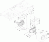 Toro 74386 (ZS 4200) - TimeCutter ZS 4200 Riding Mower, 2012 (SN 312000001-312999999) Ersatzteile HYDRO TRANSAXLE DRIVE AND REAR WHEEL ASSEMBLY