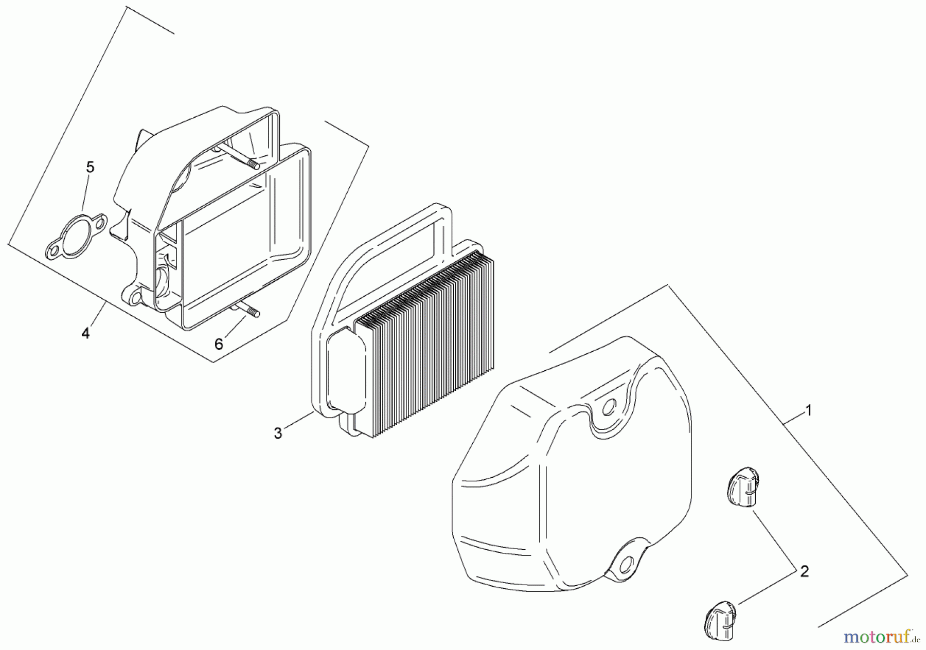 Toro Neu Mowers, Zero-Turn 74391 (Z5000) - Toro TimeCutter Z5000 Riding Mower, 2007 (270000001-270999999) AIR INTAKE AND FILTRATION ASSEMBLY KOHLER SV610S-0022