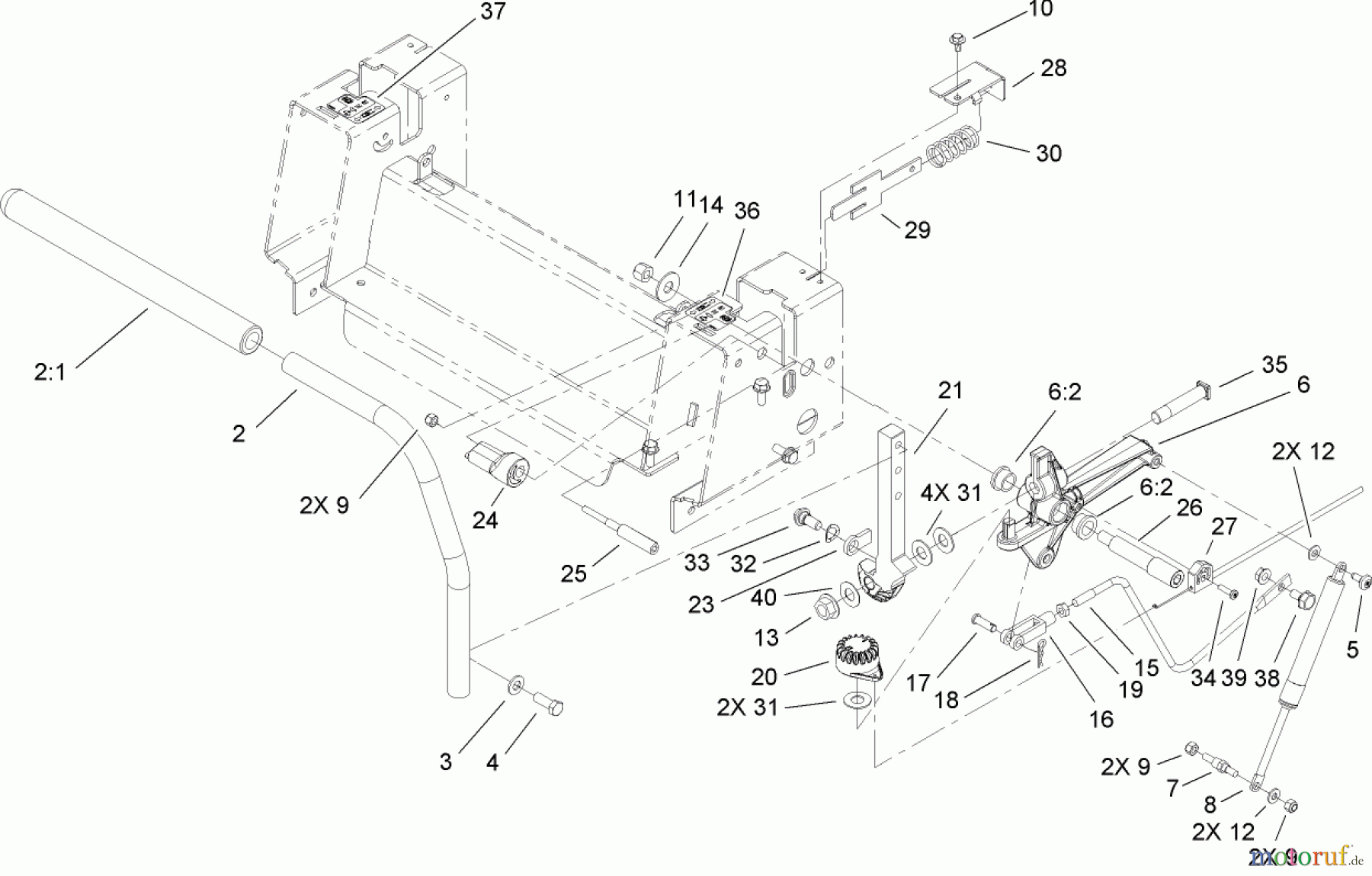 Toro Neu Mowers, Zero-Turn 74391 (Z5000) - Toro TimeCutter Z5000 Riding Mower, 2007 (270000001-270999999) CONTROL ASSEMBLY