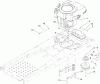 Toro 74391 (Z5000) - TimeCutter Z5000 Riding Mower, 2007 (270000001-270999999) Ersatzteile ENGINE AND CLUTCH ASSEMBLY