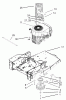Toro 74401 (17-44ZX) - 17-44ZX TimeCutter ZX Riding Mower, 2003 (230000001-230999999) Ersatzteile ENGINE AND CLUTCH ASSEMBLY