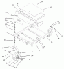 Toro 74401 (17-44ZX) - 17-44ZX TimeCutter ZX Riding Mower, 2003 (230000001-230999999) Ersatzteile FRONT FRAME ASSEMBLY
