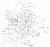 Toro 74401 (17-44ZX) - 17-44ZX TimeCutter ZX Riding Mower, 2003 (230000001-230999999) Ersatzteile MAIN FRAME ASSEMBLY