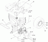 Toro 74401 (17-44ZX) - 17-44ZX TimeCutter ZX Riding Mower, 2004 (240000001-240999999) Ersatzteile HYDRO AND BELT DRIVE ASSEMBLY