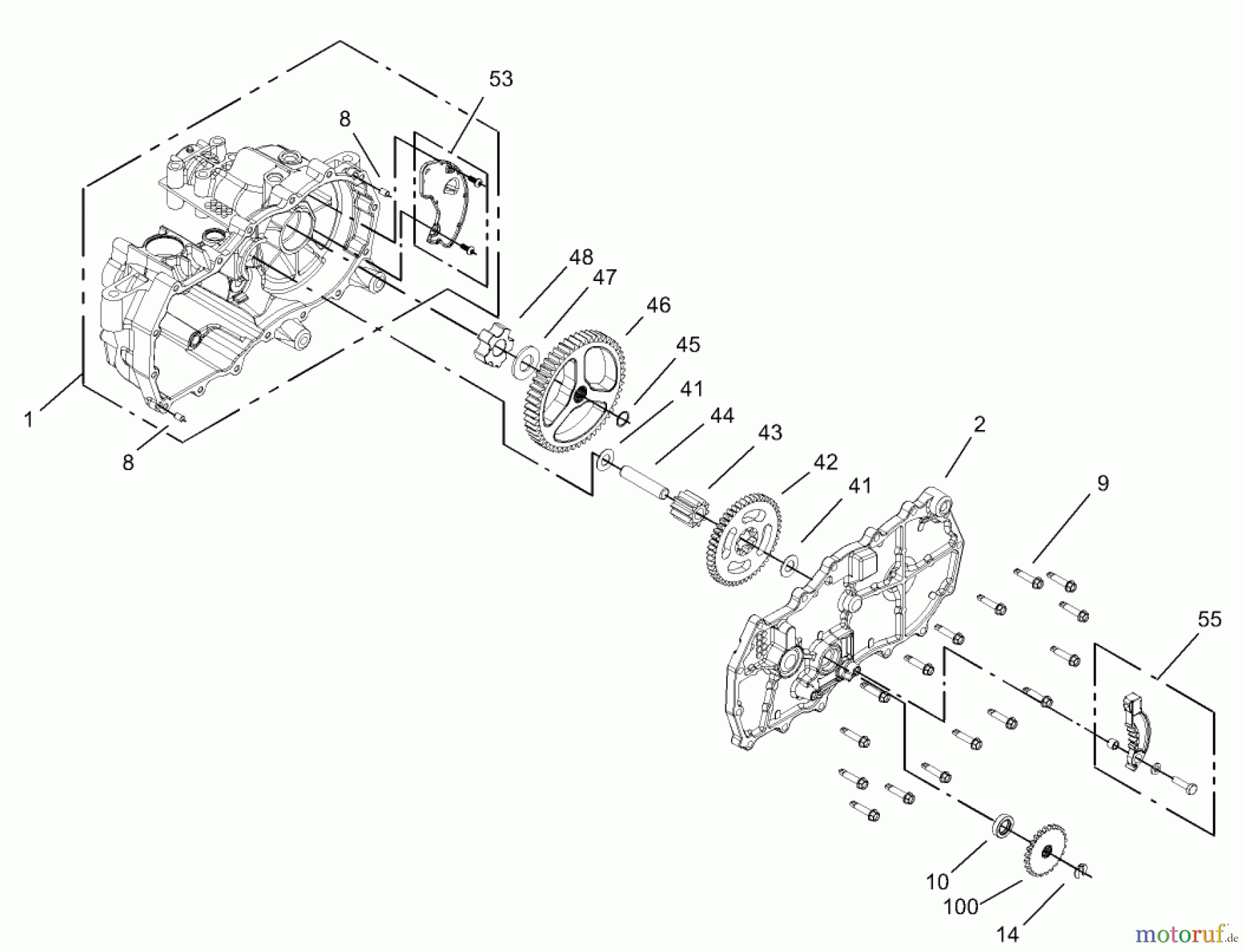 Toro Neu Mowers, Zero-Turn 74402 (14-38Z) - Toro 14-38Z TimeCutter Z Riding Mower, 2003 (230000001-230999999) HOUSING ASSEMBLY LH HYDROSTAT NO. 105-3492