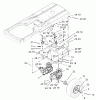 Toro 74402 (14-38Z) - 14-38Z TimeCutter Z Riding Mower, 2003 (230000001-230999999) Ersatzteile HYDRO AND BELT DRIVE ASSEMBLY