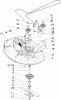 Toro 74402 (14-38Z) - 14-38Z TimeCutter Z Riding Mower, 2004 (240000001-240999999) Ersatzteile 38IN DECK SPINDLE AND BELT DRIVE ASSEMBLY