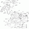 Toro 74402 (14-38Z) - 14-38Z TimeCutter Z Riding Mower, 2004 (240000001-240999999) Ersatzteile ENGINE AND STYLING ASSEMBLY