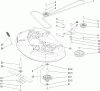 Toro 74402 (Z380) - TimeCutter Z380 Riding Mower, 2005 (250000001-250999999) Ersatzteile 38 INCH DECK SPINDLE AND BELT DRIVE ASSEMBLY