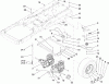 Toro 74402 (Z380) - TimeCutter Z380 Riding Mower, 2005 (250000001-250999999) Ersatzteile HYDRO AND BELT DRIVE ASSEMBLY