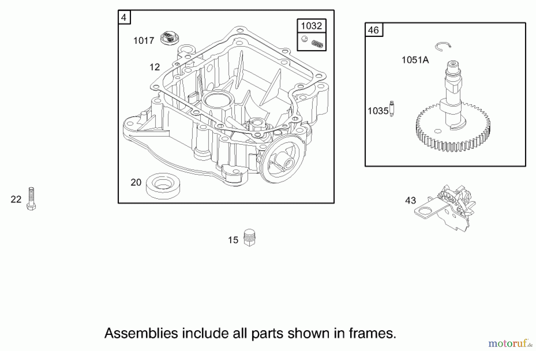 Toro Neu Mowers, Zero-Turn 74403 (16-42Z) - Toro 16-42Z TimeCutter Z Riding Mower, 2004 (240000001-240999999) CRANKCASE ASSEMBLY BRIGGS AND STRATTON 286H77-0165-E1