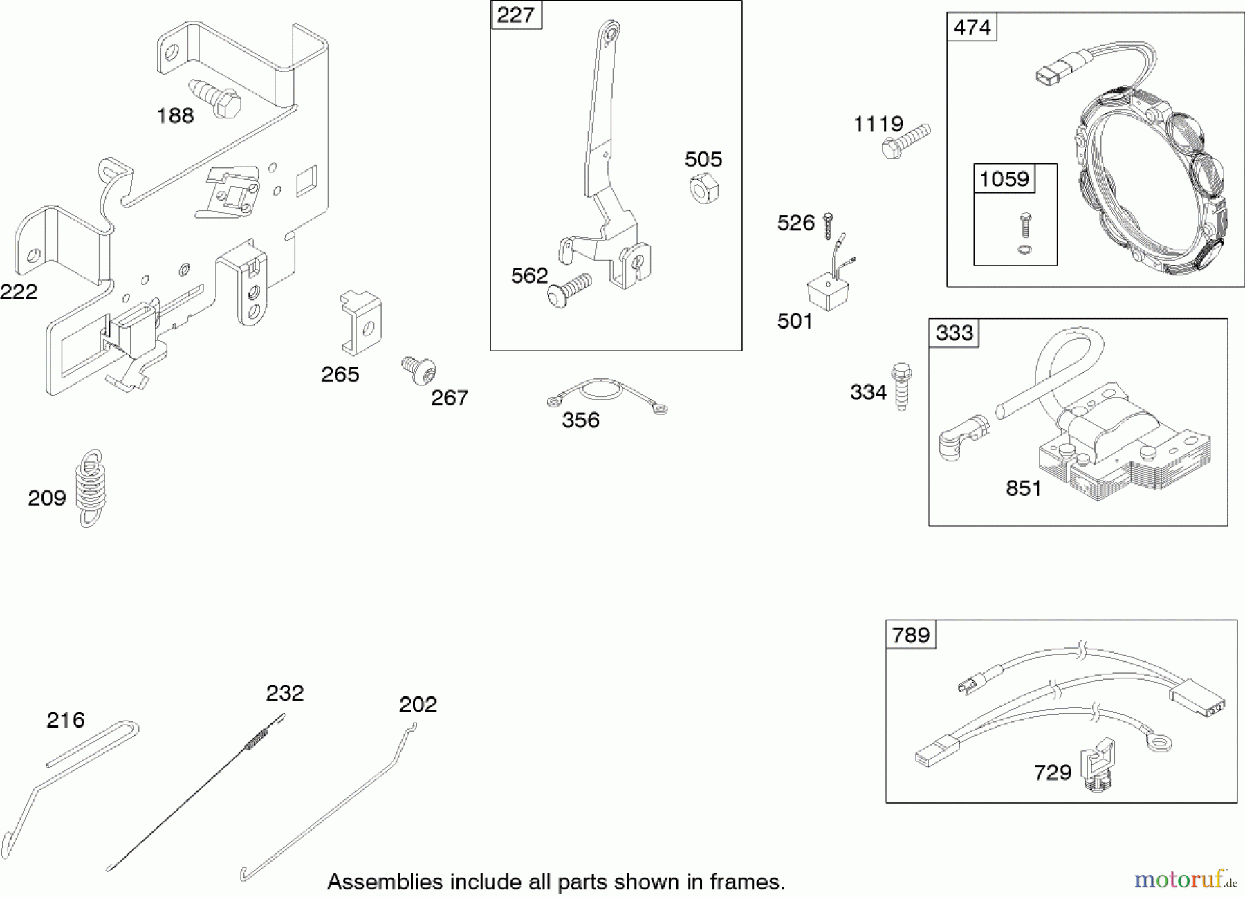Toro Neu Mowers, Zero-Turn 74403 (Z420) - Toro TimeCutter Z420 Riding Mower, 2006 (260000001-260999999) GOVERNOR ASSEMBLY BRIGGS AND STRATTON 280H07-0166-E1