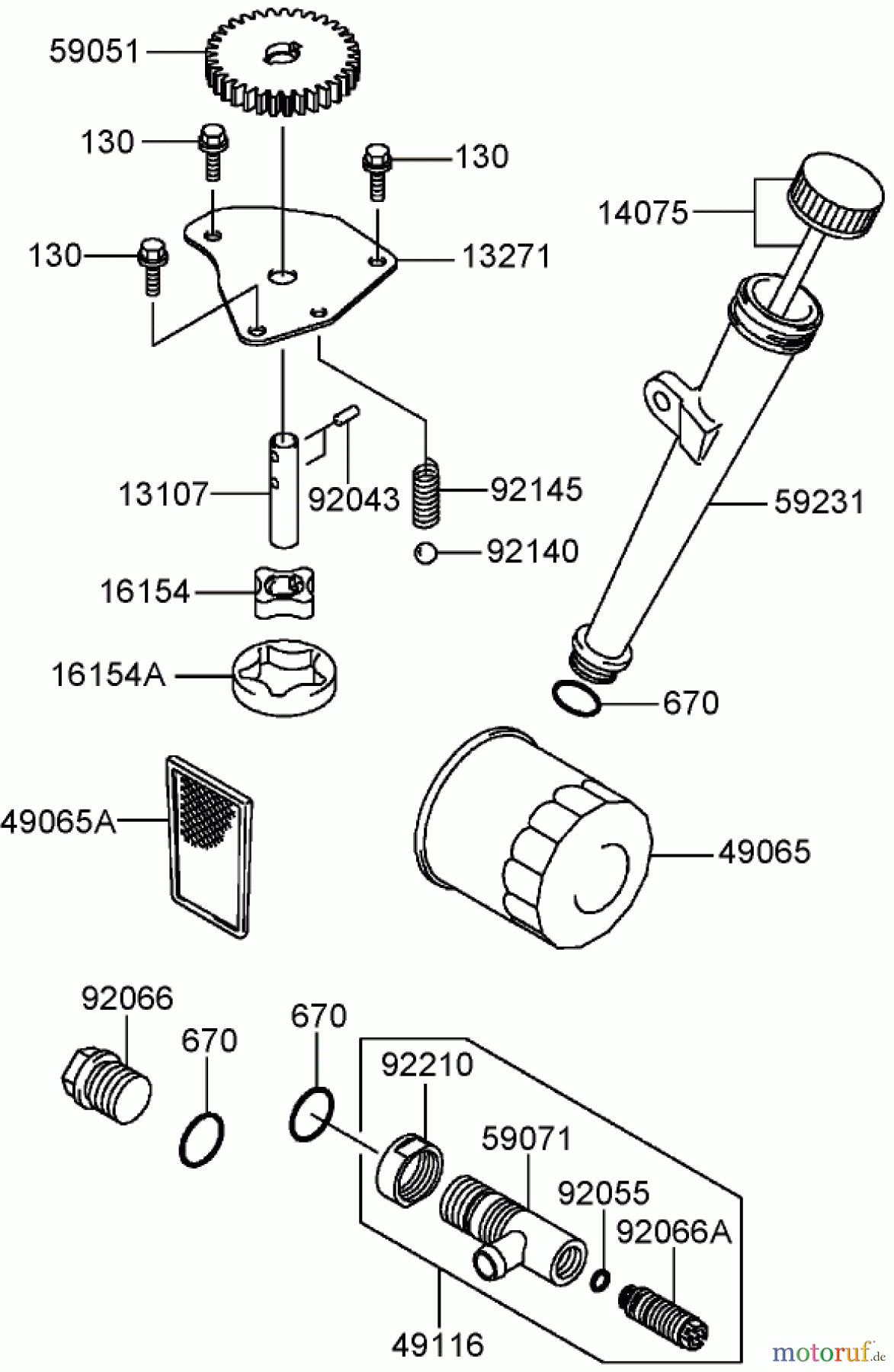 Toro Neu Mowers, Zero-Turn 74407 (ZX525) - Toro TimeCutter ZX525 Riding Mower, 2007 (270000001-270999999) LUBRICATION EQUIPMENT ASSEMBLY KAWASAKI FH541V-BS50-R
