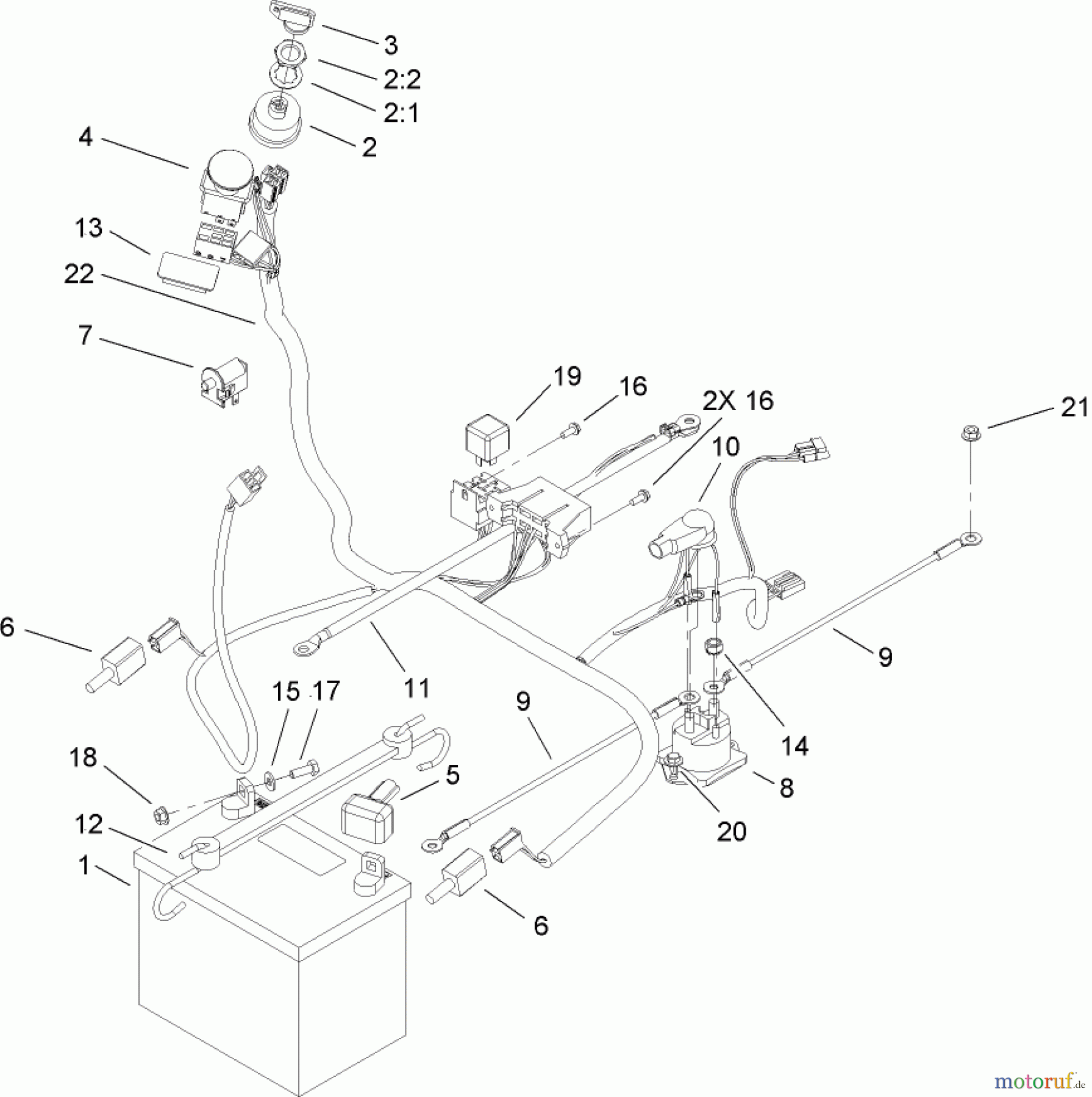  Toro Neu Mowers, Zero-Turn 74419 (Z380) - Toro TimeCutter Z380 Riding Mower, 2007 (270000001-270999999) ELECTRICAL ASSEMBLY