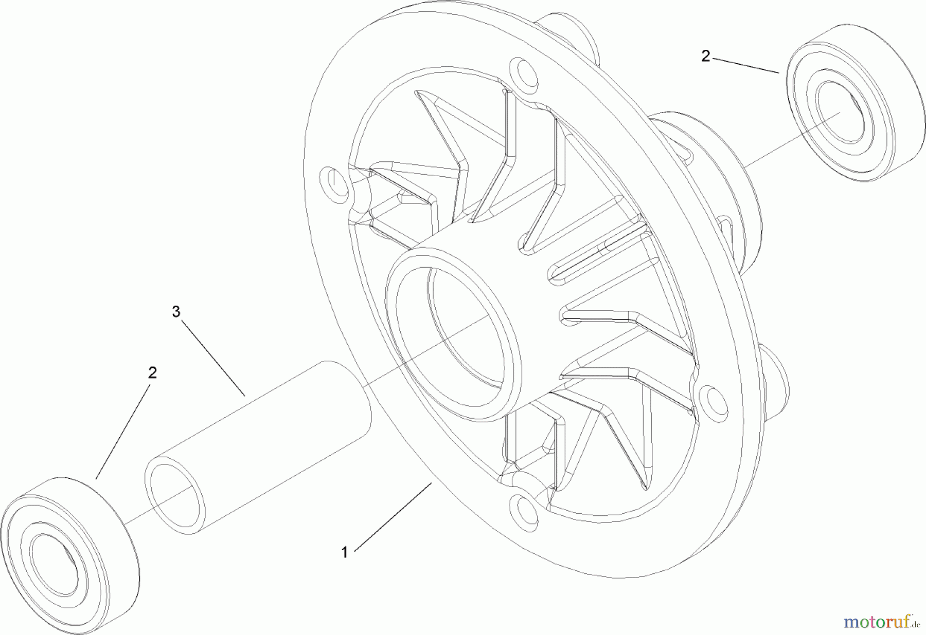  Toro Neu Mowers, Zero-Turn 74433 (ZD420) - Toro TimeCutter ZD420 Riding Mower, 2007 (270000001-270999999) SPINDLE ASSEMBLY NO. 107-9161