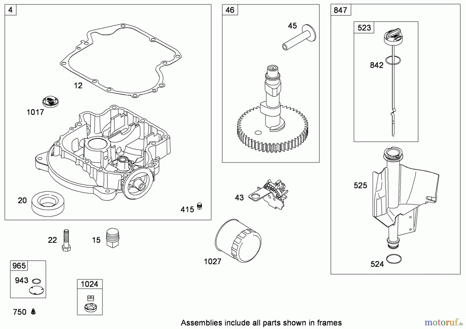 Toro Neu Mowers, Zero-Turn 74433 (ZD420) - Toro TimeCutter ZD420 Riding Mower, 2008 (280000001-280999999) CRANKCASE ASSEMBLY BRIGGS AND STRATTON MODEL 31P777-0133-E1