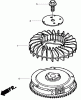 Toro 74434 (ZD530) - TimeCutter ZD530 Riding Mower, 2007 (270000001-270999999) Ersatzteile FLYWHEEL ASSEMBLY HONDA GXV530 EXA2
