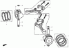 Toro 74434 (ZD530) - TimeCutter ZD530 Riding Mower, 2007 (270000001-270999999) Ersatzteile PISTON AND CONNECTING ROD ASSEMBLY HONDA GXV530 EXA2