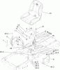 Toro 74434 (ZD530) - TimeCutter ZD530 Riding Mower, 2007 (270000001-270999999) Ersatzteile SEAT ASSEMBLY