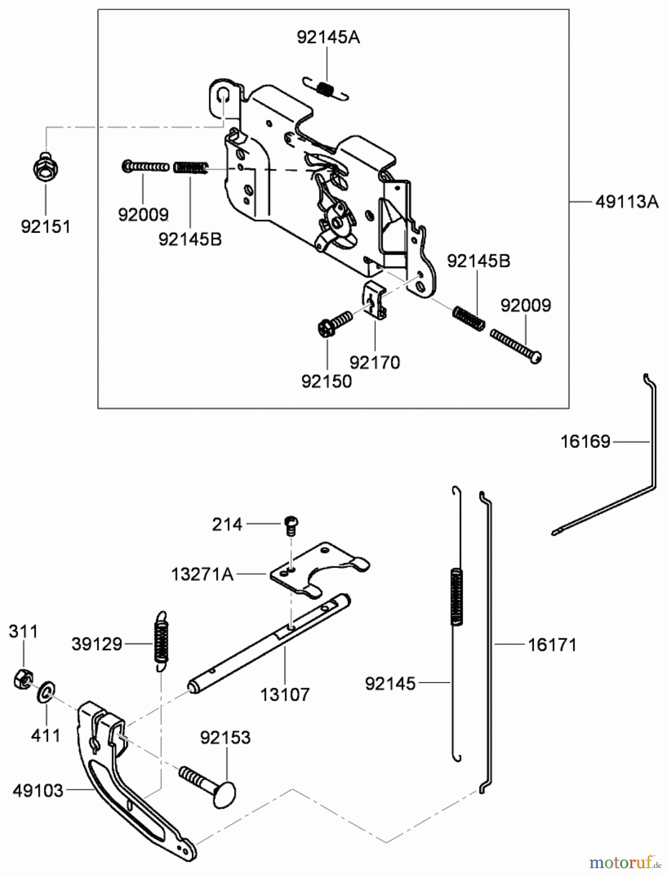  Toro Neu Mowers, Zero-Turn 74437 (ZD420T) - Toro TimeCutter ZD420T Riding Mower, 2011 (311000001-311999999) CONTROL EQUIPMENT ASSEMBLY KAWASAKI FH541V-CS50