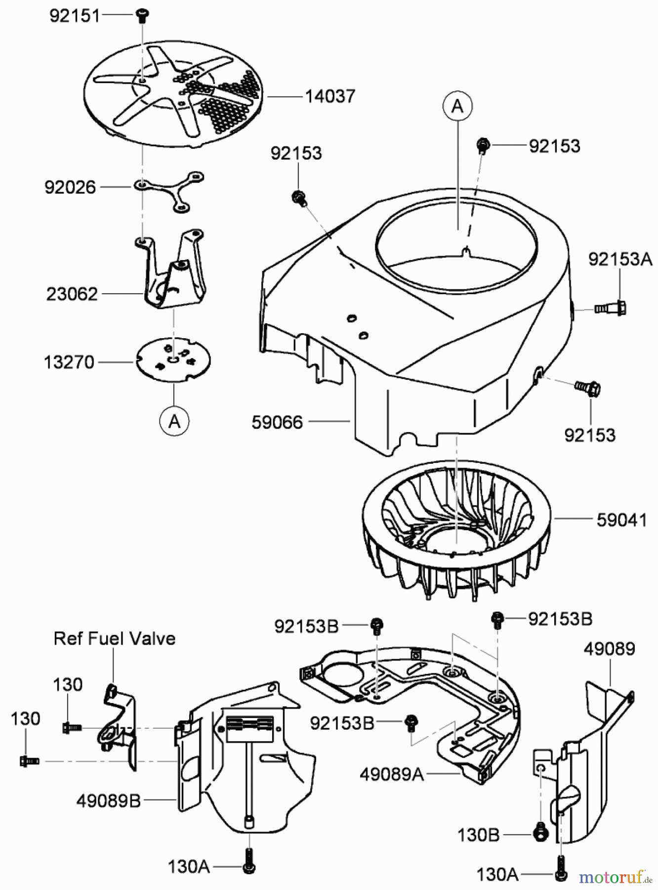 Toro Neu Mowers, Zero-Turn 74437 (ZD420T) - Toro TimeCutter ZD420T Riding Mower, 2009 (290000001-290999999) COOLING EQUIPMENT ASSEMBLY KAWASAKI FH541V-CS50
