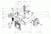 Toro 62835 - Shredder, 1972 (2000001-2999999) Ersatzteile BASE & BLADE ASSEMBLY