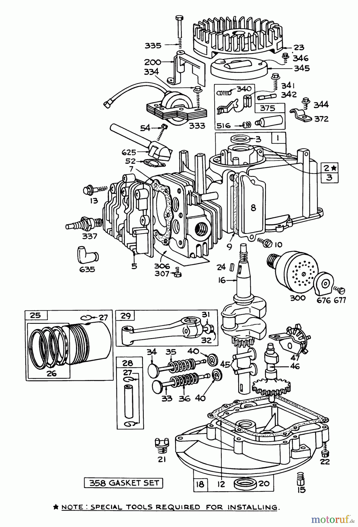 Toro Neu Blowers/Vacuums/Chippers/Shredders 62835 - Toro Shredder, 1972 (2000001-2999999) ENGINE, BRIGGS & STRATTON MODEL NO. 92902-122201