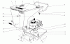 Toro 62835 - Shredder, 1972 (2000001-2999999) Ersatzteile ENGINE & HOPPER ASSEMBLY