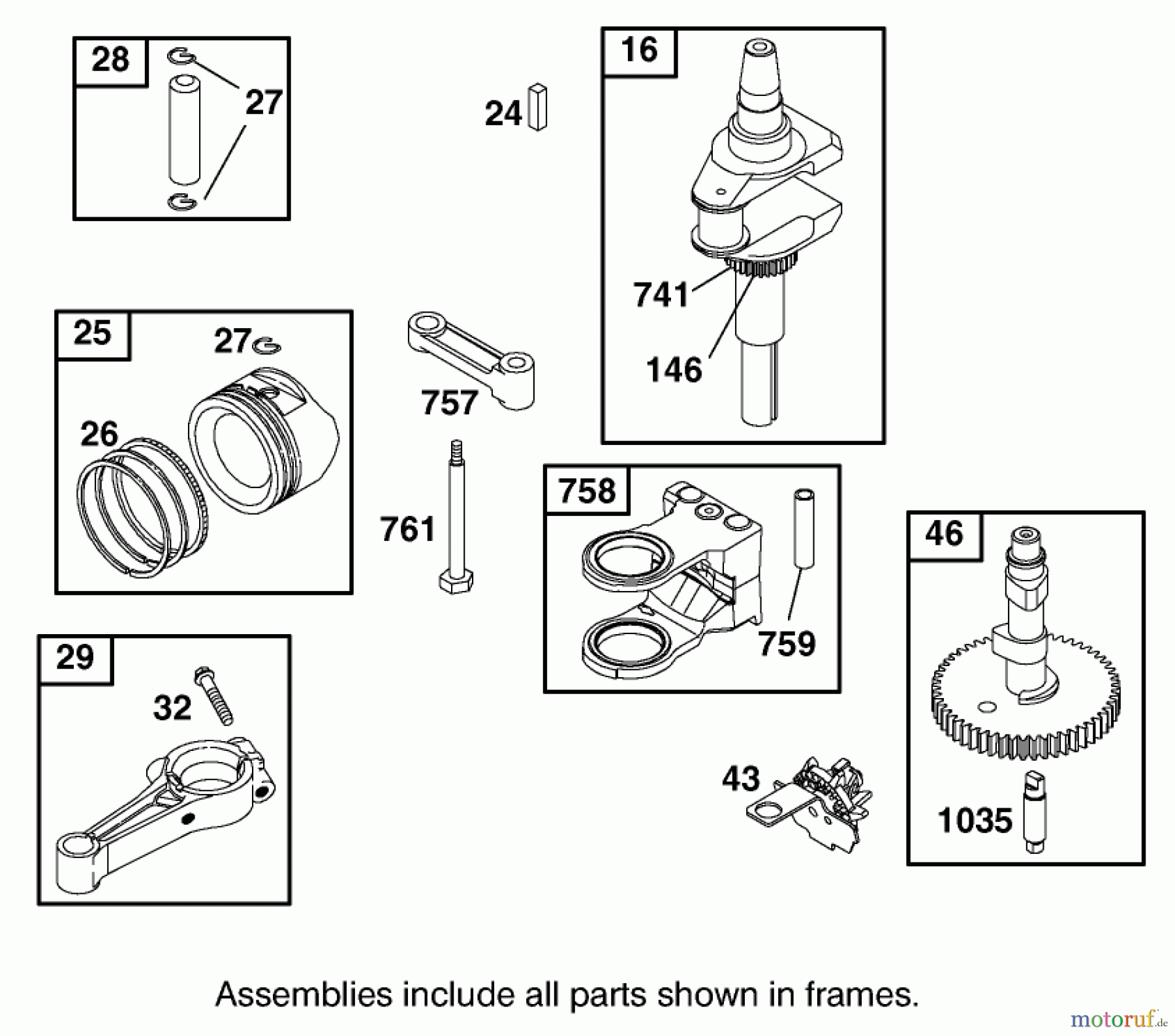 Toro Neu Mowers, Zero-Turn 74501 (Z16-44) - Toro Z16-44 TimeCutter Z Riding Mower, 2002 (220000001-220999999) CRANKSHAFT ASSEMBLY BRIGGS AND STRATTON 311777-0117-E1