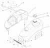 Toro 74501 (Z16-44) - Z16-44 TimeCutter Z Riding Mower, 2002 (220000001-220999999) Ersatzteile FUEL TANK ASSEMBLY