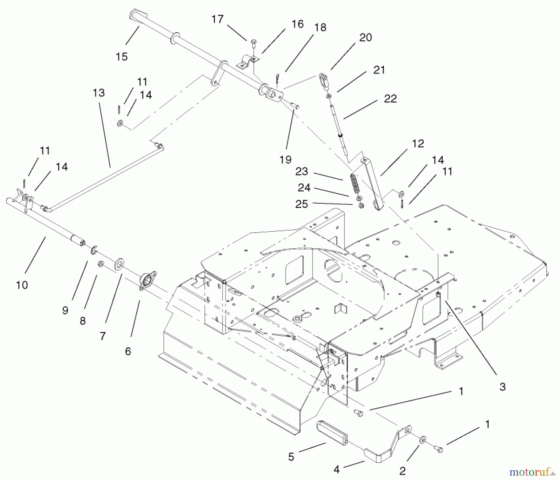  Toro Neu Mowers, Zero-Turn 74501 (Z16-44) - Toro Z16-44 TimeCutter Z Riding Mower, 2002 (220000001-220999999) PARKING BRAKE ASSEMBLY