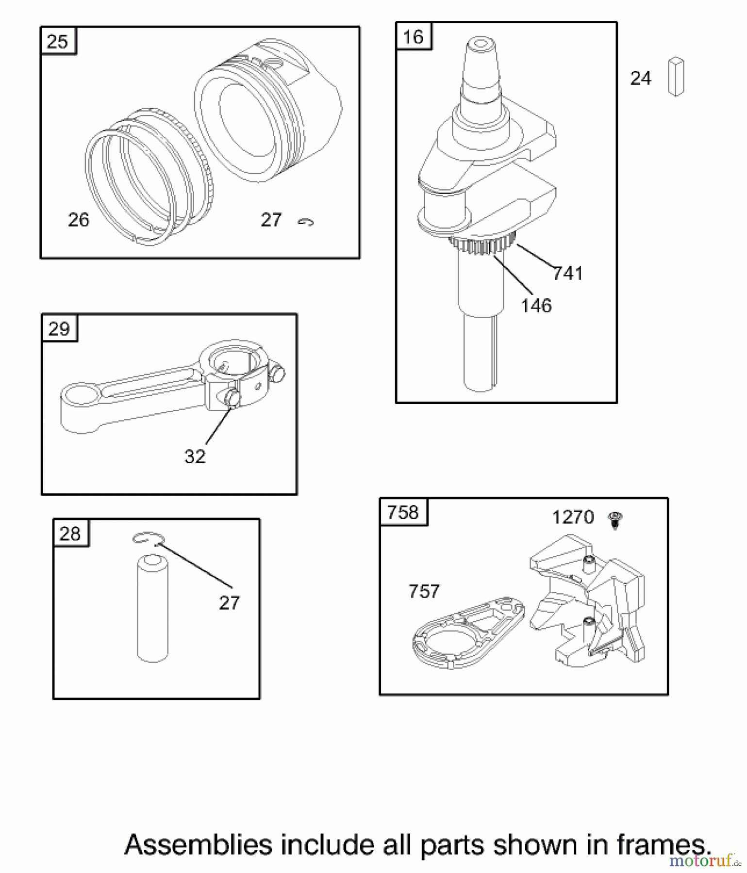  Toro Neu Mowers, Zero-Turn 74502 (17-44ZX) - Toro 17-44ZX TimeCutter ZX Riding Mower, 2003 (230000001-230999999) CRANKSHAFT ASSEMBLY ENGINE BRIGGS AND STRATTON MODEL 31F777-0161-E1