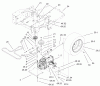 Toro 74601 (Z17-44) - Z17-44 TimeCutter Z Riding Mower, 2001 (210000001-210999999) Ersatzteile HYDRO AND BELT DRIVE ASSEMBLY