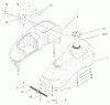 Toro 74601 (Z17-44) - Z17-44 TimeCutter Z Riding Mower, 2002 (220000001-220000912) Ersatzteile FUEL TANK ASSEMBLY
